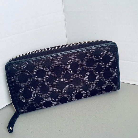 Coach wallet black dotted - Picture 3 of 7